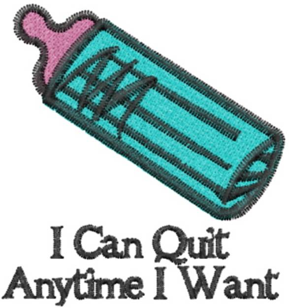 Picture of I Can Quit Machine Embroidery Design