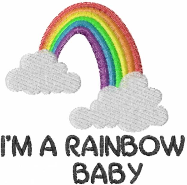 Picture of A Rainbow Baby Machine Embroidery Design
