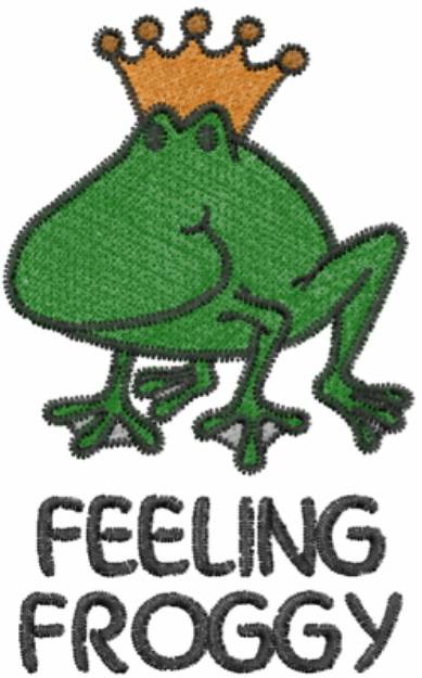 Picture of Feeling Froggy Machine Embroidery Design