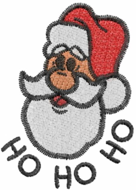 Picture of Ho Ho Ho Santa Machine Embroidery Design