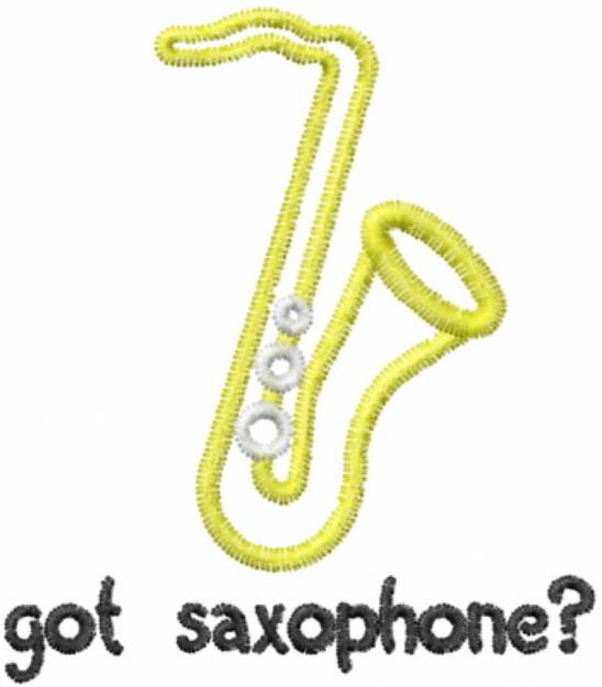 Picture of Got Saxophone Machine Embroidery Design