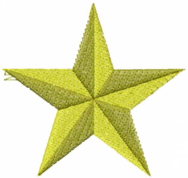 Picture of Star 3D Machine Embroidery Design