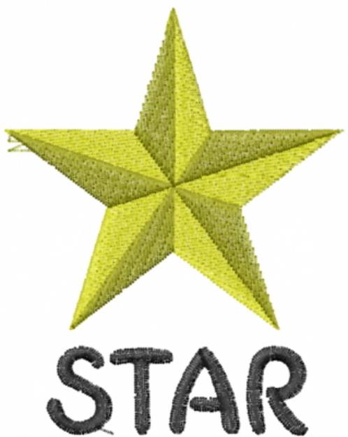 Picture of Star Shape Machine Embroidery Design