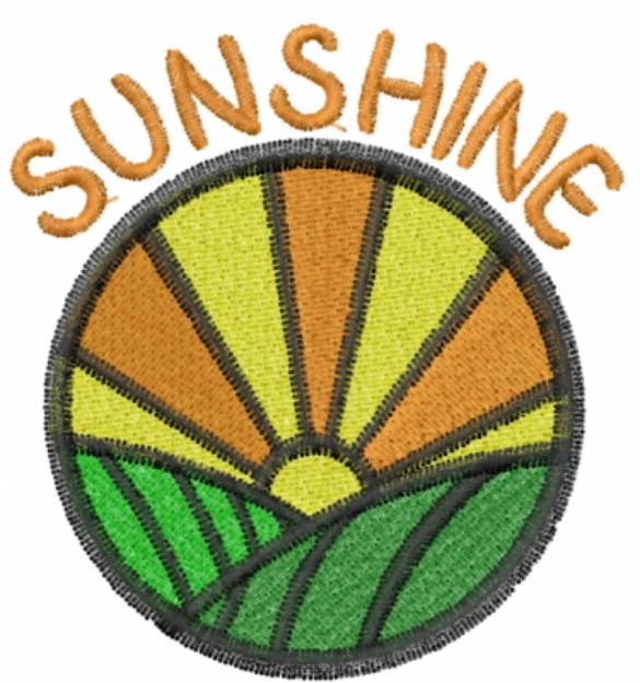 Picture of Sunshine Circle Machine Embroidery Design