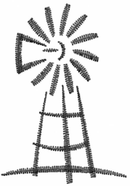 Picture of Windmill Machine Embroidery Design