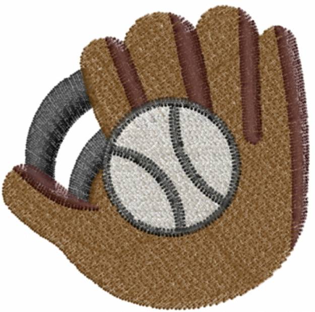 Picture of Baseball Glove and Ball Machine Embroidery Design