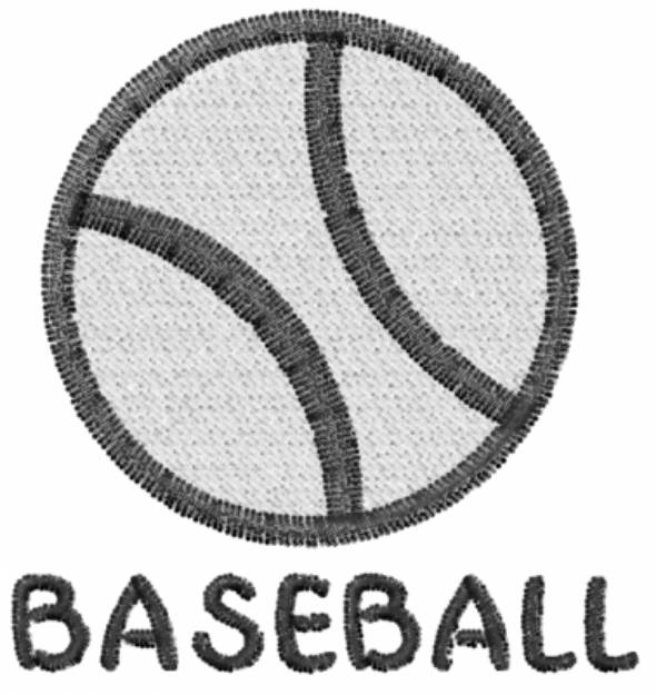Picture of Baseball Ball BASEBALL Machine Embroidery Design