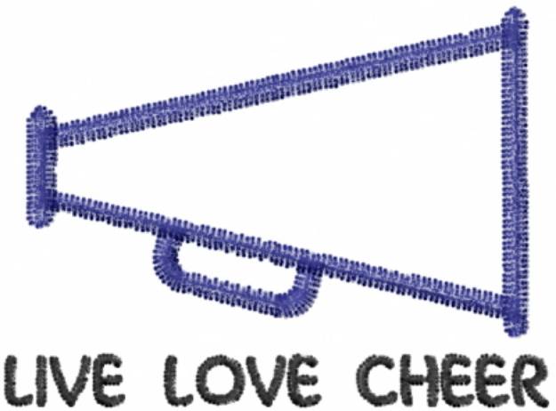 Picture of Live Love Cheer Machine Embroidery Design