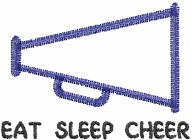 Picture of Eat Sleep Cheer Machine Embroidery Design