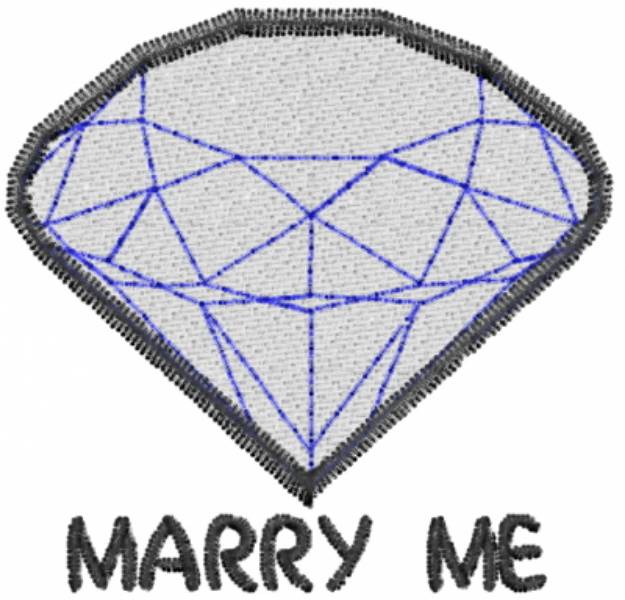 Picture of Marry Me Machine Embroidery Design