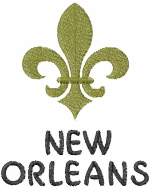 Picture of Fleur de Lis New Orleans Machine Embroidery Design