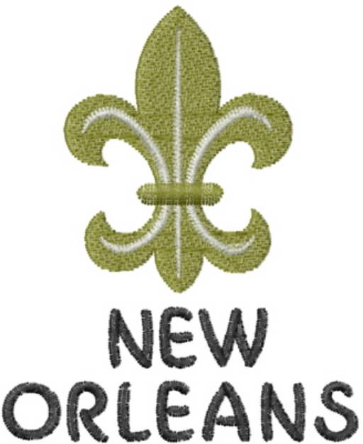 Picture of Fleur de Lis New Orleans Machine Embroidery Design