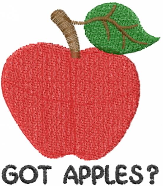 Picture of Got Apples? Machine Embroidery Design
