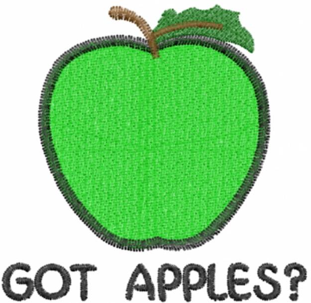 Picture of Got Apples? Machine Embroidery Design