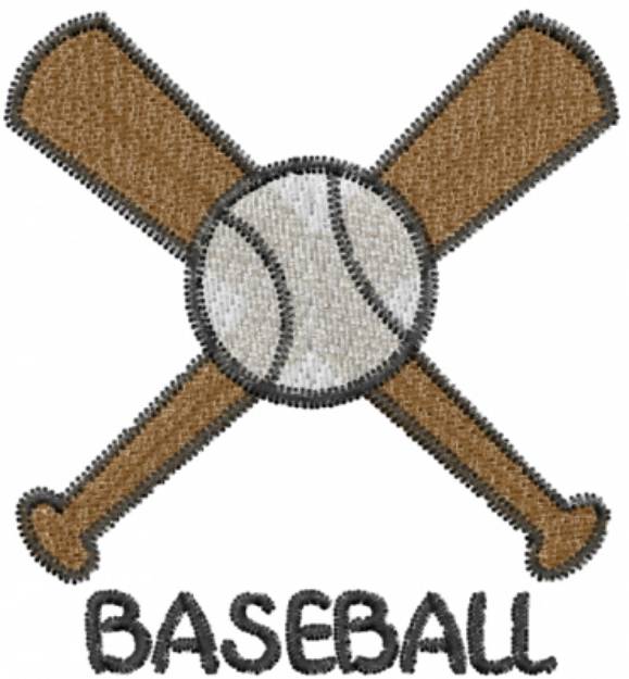 Picture of Baseball Machine Embroidery Design