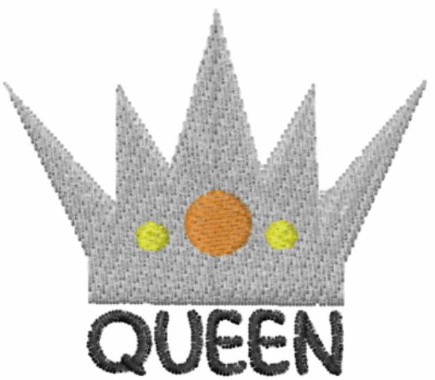 Picture of Queen Crown Machine Embroidery Design