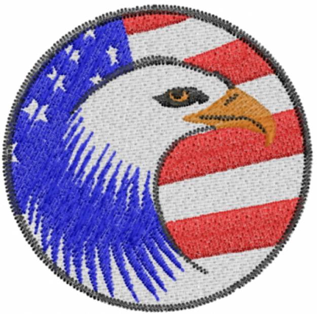 Picture of Eagle America Machine Embroidery Design