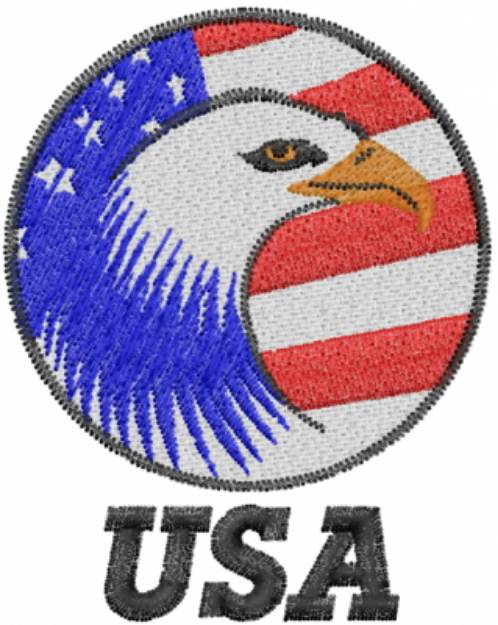 Picture of Eagle America USA Machine Embroidery Design