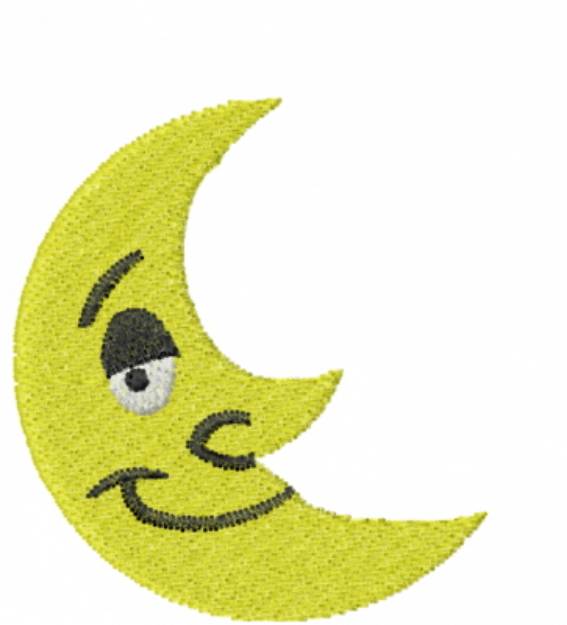 Picture of Happy Moon Machine Embroidery Design