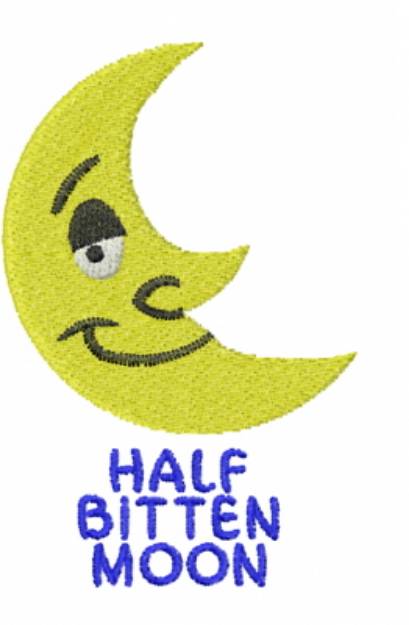 Picture of Half Bitten Moon Machine Embroidery Design
