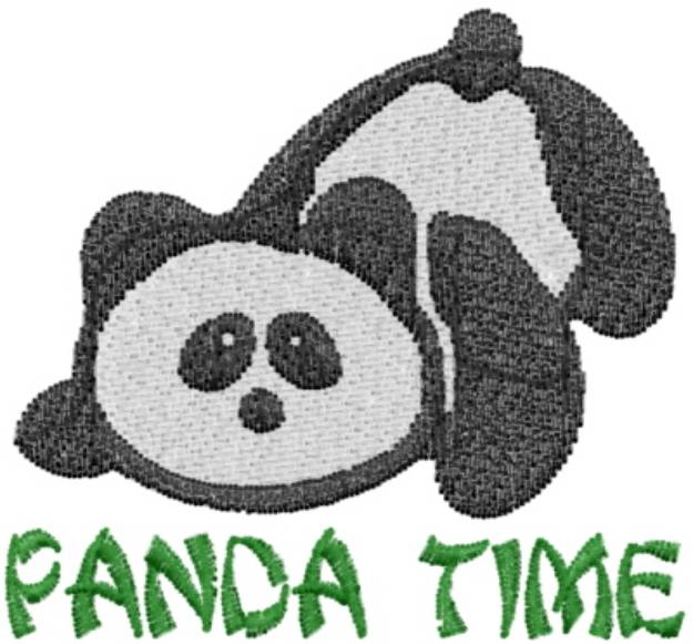 Picture of Panda Time Machine Embroidery Design