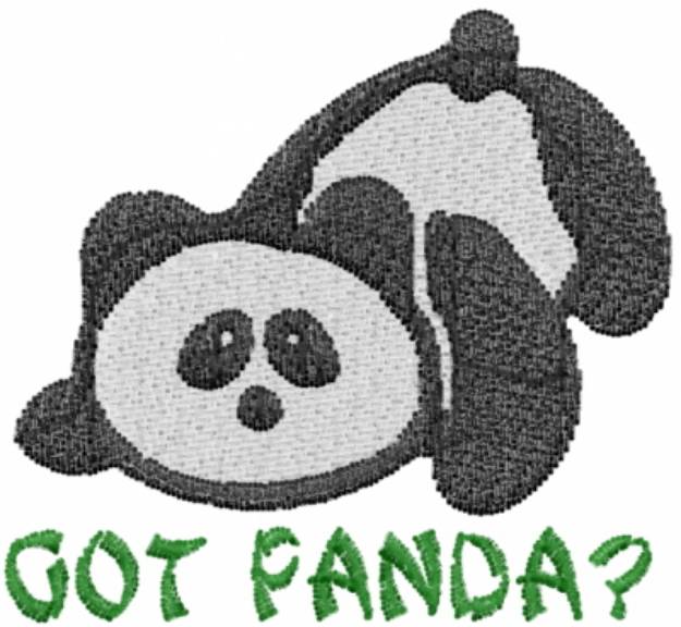 Picture of Got Panda? Machine Embroidery Design