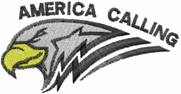 Picture of American Calling Machine Embroidery Design