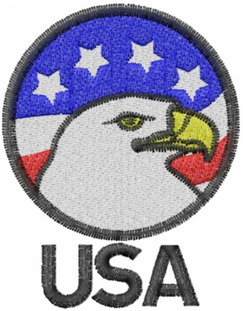 Picture of Eagle America USA Machine Embroidery Design