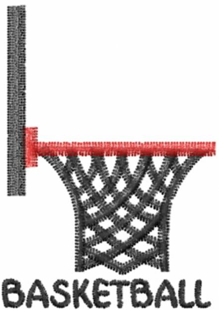 Picture of Basketball Hoop Machine Embroidery Design