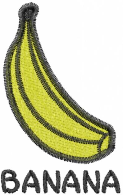Picture of Banana Machine Embroidery Design