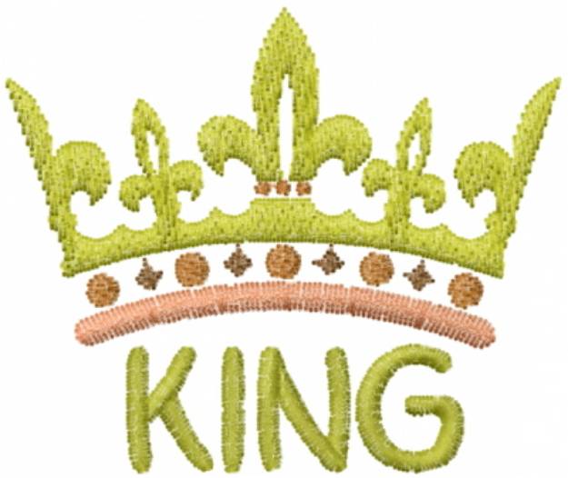Picture of King Crown Machine Embroidery Design