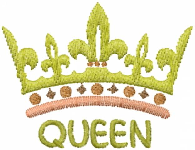 Picture of Queen Crown Machine Embroidery Design