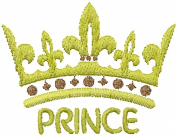 Picture of Prince Crown Machine Embroidery Design