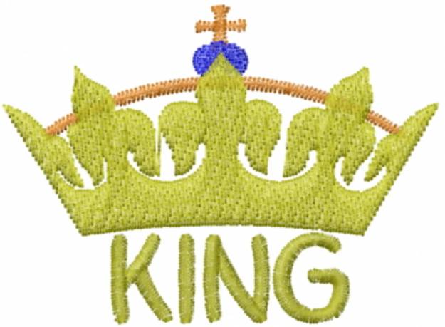 Picture of Crown King Machine Embroidery Design