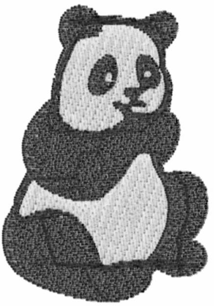 Picture of Panda Bear Machine Embroidery Design