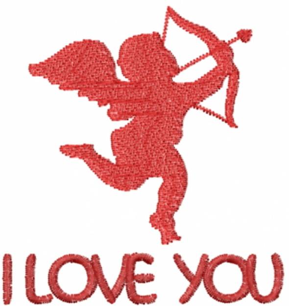 Picture of Cupid I Love You Machine Embroidery Design