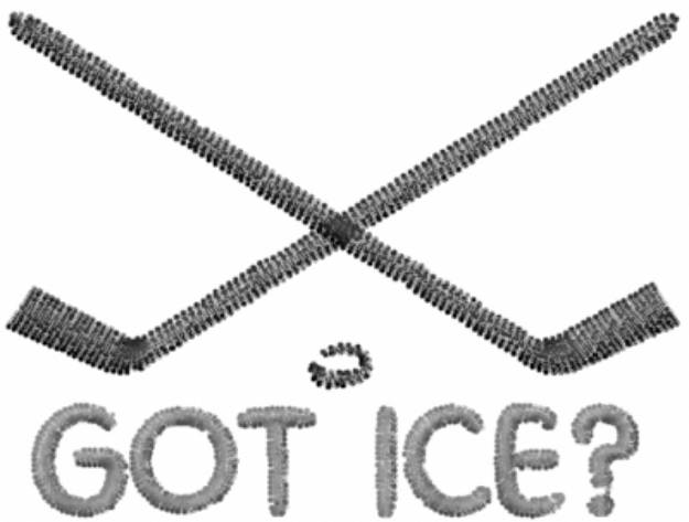 Picture of Hockey Got Ice Machine Embroidery Design