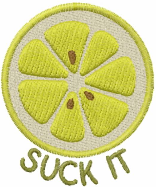 Picture of Suck It Lemon Machine Embroidery Design