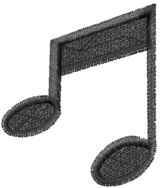 Picture of Music Machine Embroidery Design