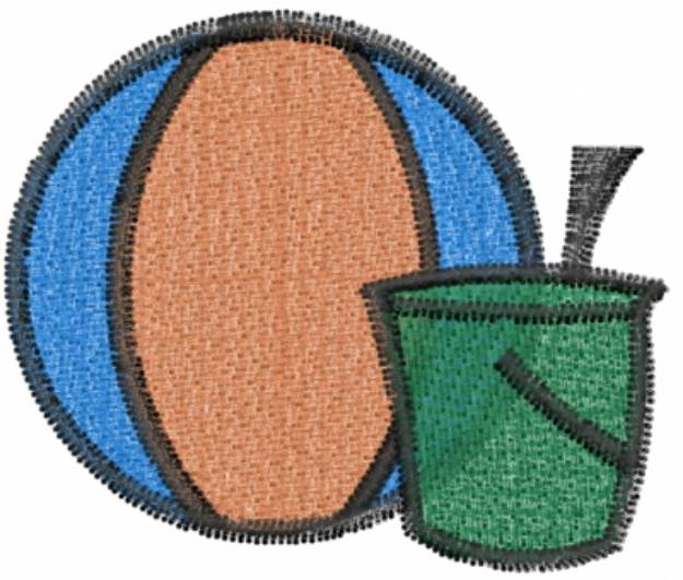 Picture of Sand and Ball Machine Embroidery Design