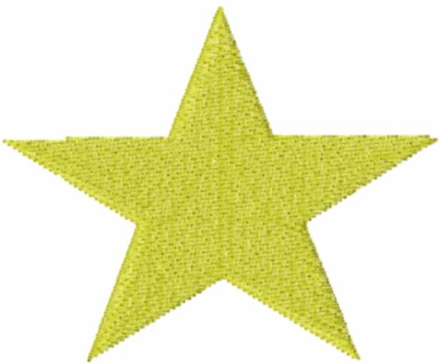 Picture of Gold Star Machine Embroidery Design