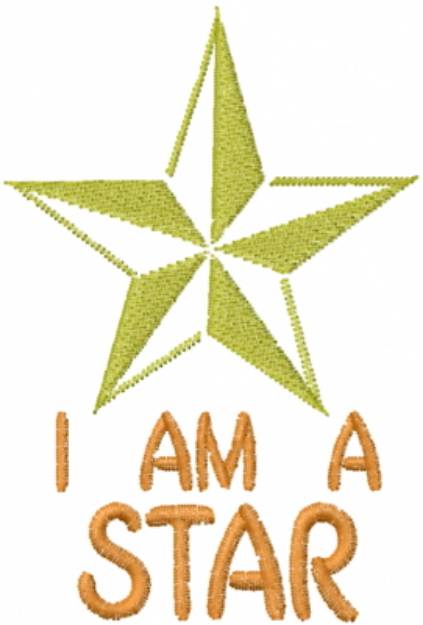 Picture of I Am A Star Machine Embroidery Design