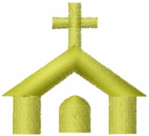 Picture of Church Machine Embroidery Design