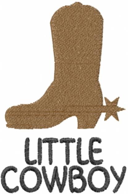 Picture of Little Cowboy Boot Machine Embroidery Design