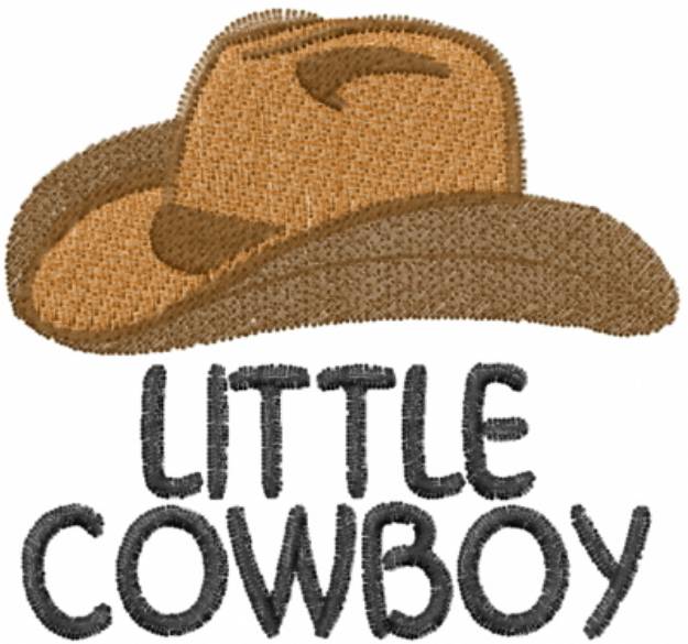 Picture of Little Cowboy Hat Machine Embroidery Design