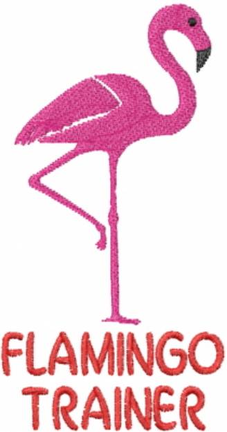 Picture of Flamingo Trainer Machine Embroidery Design