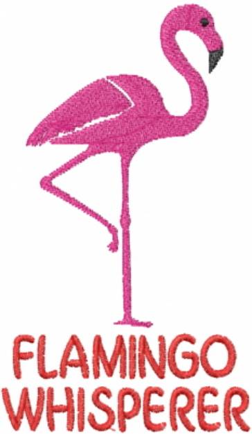 Picture of Flamingo Whisperer Machine Embroidery Design