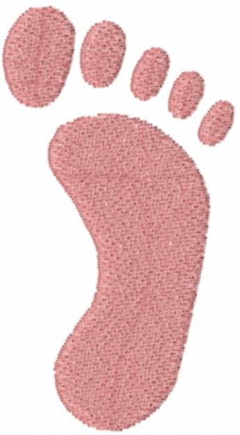 Picture of Pink Footprint Machine Embroidery Design