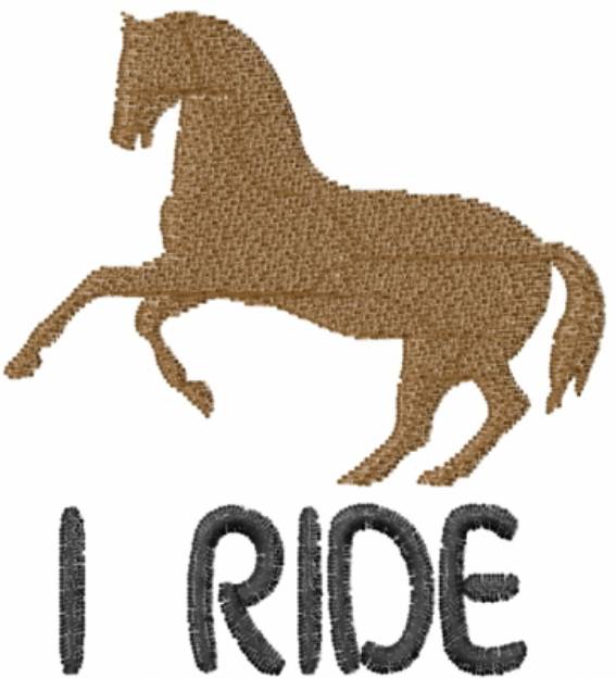 Picture of Horse I Ride Machine Embroidery Design