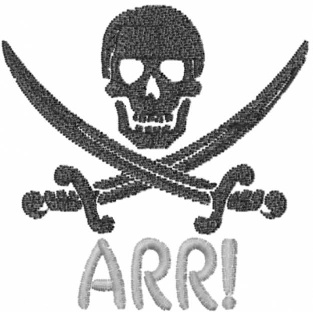 Picture of Pirate Arr! Machine Embroidery Design
